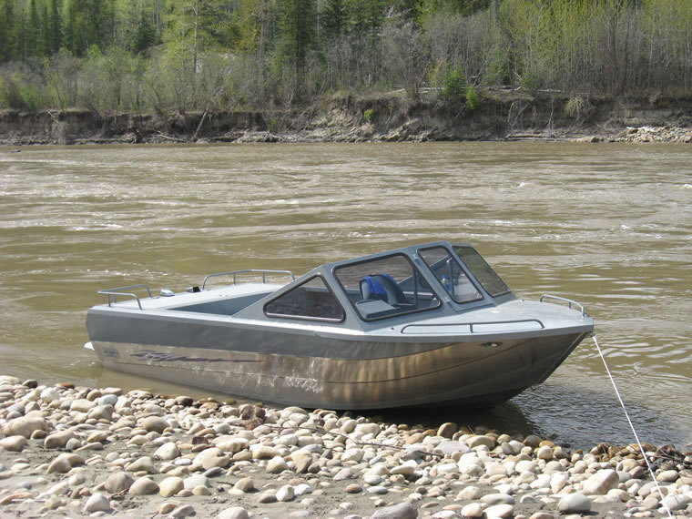 18 foot Expedition EXwelding aluminum jet boat