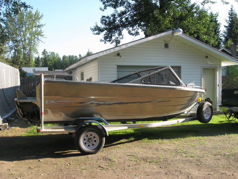 16 foot Expedition EXwelding aluminum jet boat